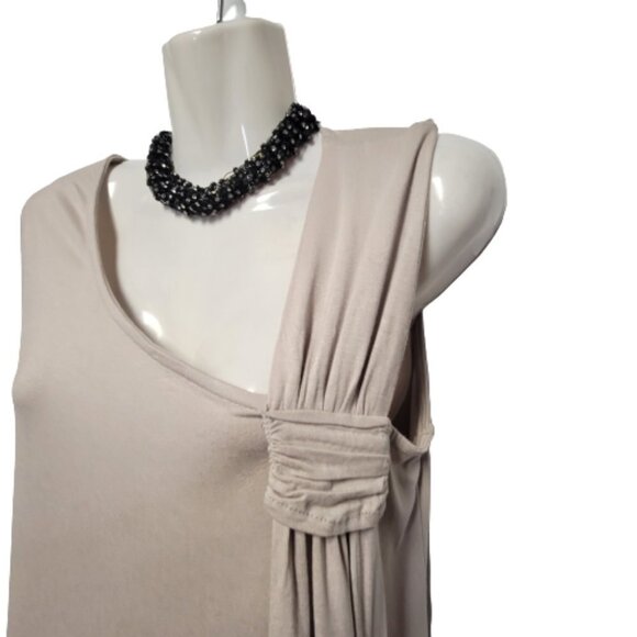 Tan Sleeveless Casual Top - Picture 3 of 9